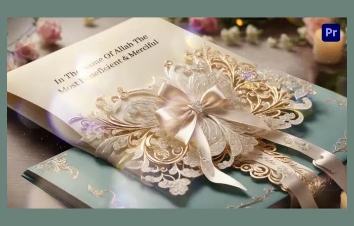 Gorgeous 3D Muslim Wedding Invitation Slideshow